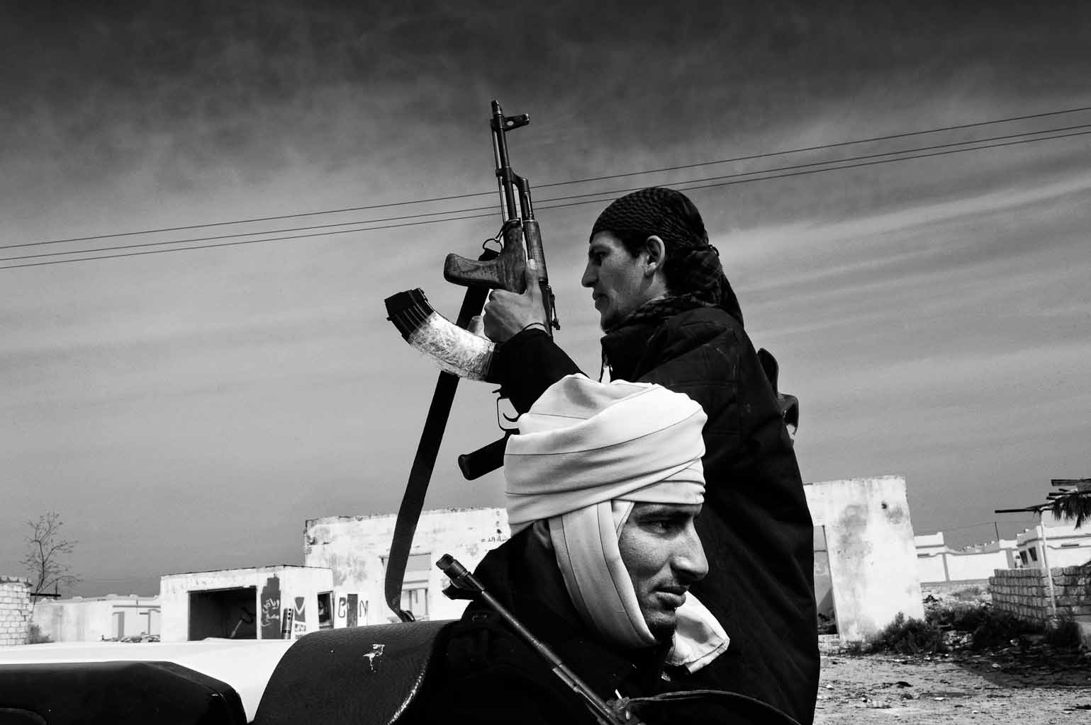 Libya  March-April 2011
Ras Lanuf  rebel on the frontline